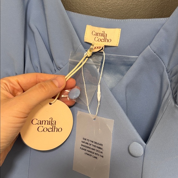 Camila Coelho Aaliyah Midi Dress in Periwinkle Blue XXS NWT - Picture 5 of 7